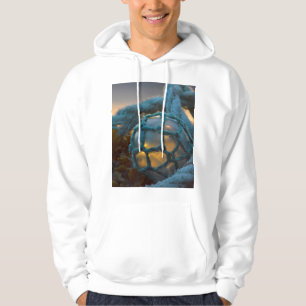 Sudadera Flotador de pesca de vidrio, Atardecer, Alaska
