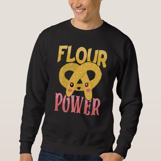 Sudadera Flour Power Baking Bakery Donut Cake Baker Premium (Anverso)