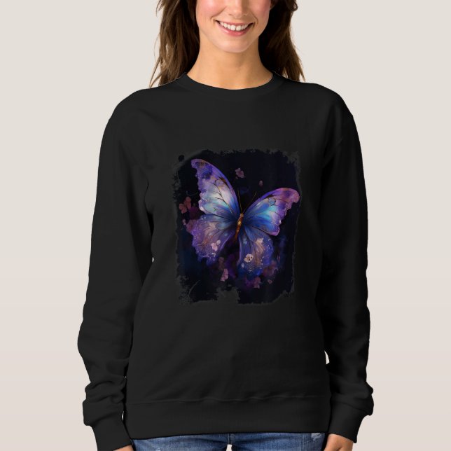 Sudadera Flowers And Butterfly (Anverso)