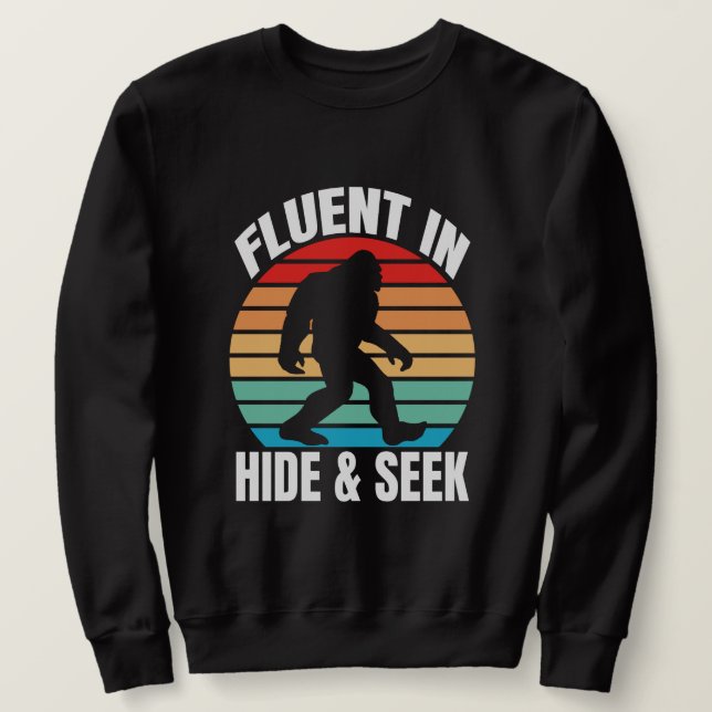 Sudadera Fluent in hide y Seek divertidos (Anverso del diseño)