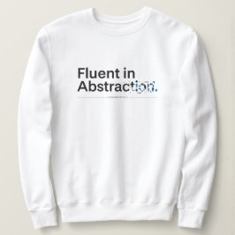 Sudadera Fluido en el concepto de codificación minimalista 