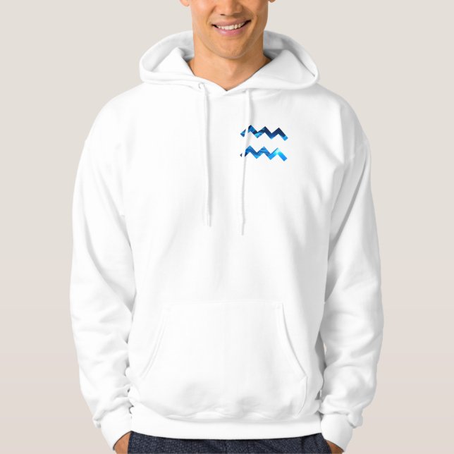 Sudadera Flujo acuario innovador - Azul eléctrico (Anverso)