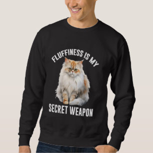 Sudadera FLUJO DE Gatos Persa ES MI ARMA SECRETA Graciosa C