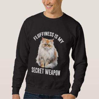 Sudadera FLUJO DE Gatos Persa ES MI ARMA SECRETA Graciosa C