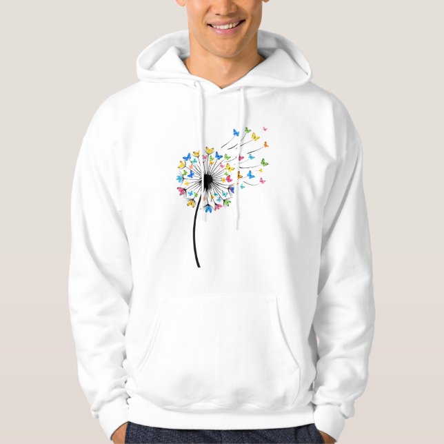 Sudadera Flujo de mariposas de diente de león (Anverso)