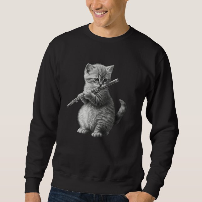 Sudadera Flute Cat 2 (Anverso)
