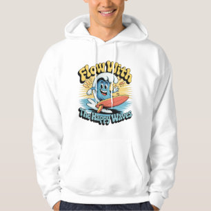 Sudadera Fluye con las olas felices camiseta de surf para h