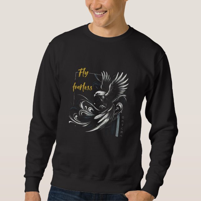 Sudadera Fly Fearless - Majestic Eagle Art (Anverso)