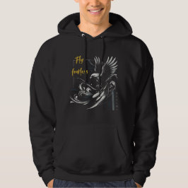 Sudadera Fly Fearless - Majestic Eagle Art