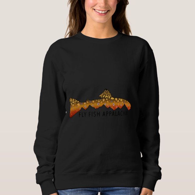 Sudadera Fly Fish Appalachia Pegatina (Anverso)