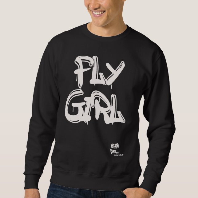 Sudadera FLY GIRL OLD SCHOOL RAP HIP HOP Inspired Mom Siste (Anverso)