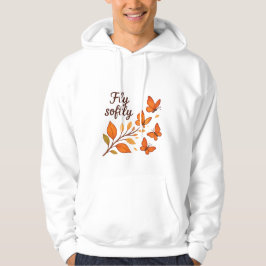 Sudadera Fly Softly Otumn Butterflies Hoodie masculino