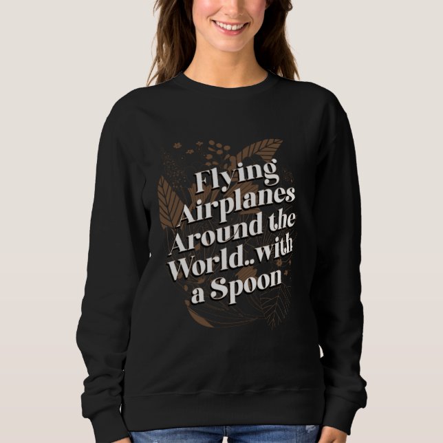Sudadera Flying Airplanes with Spoon Mom Lifestyle Mother H (Anverso)