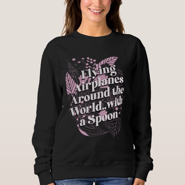 Sudadera Flying Airplanes with Spoon Mom Lifestyle Mother H (Anverso)