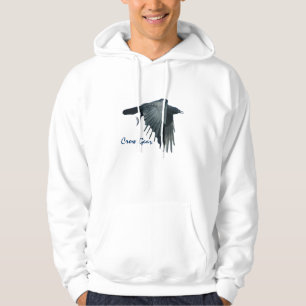 Sudadera Flying Black Crow Gear Wildlife Art Hoodie 2