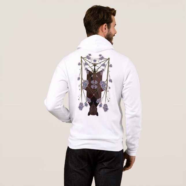 Sudadera Flying Fox Unisex Zip Hoodie (Reverso completo)