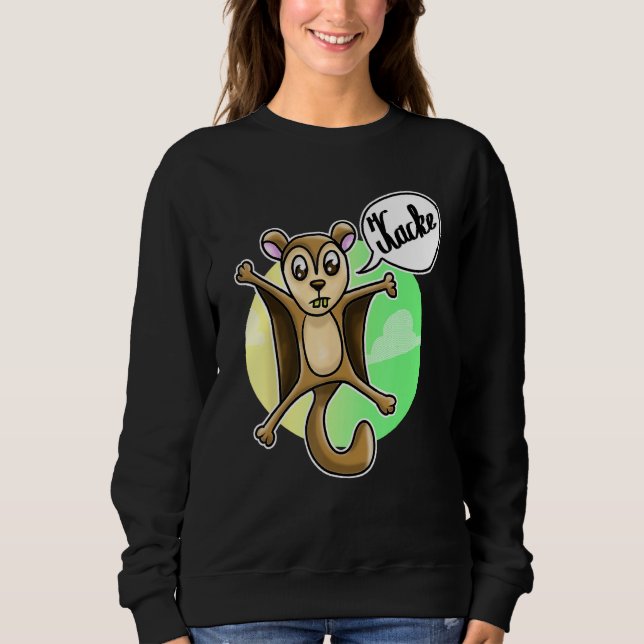 Sudadera Flying squirrel cursing squirrel pooch swearing (Anverso)