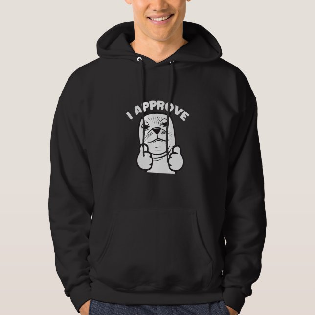 Sudadera Foca Adorable Apruebo (Anverso)