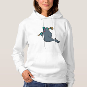 Sudadera Foca en Hockey con palo de Hockey