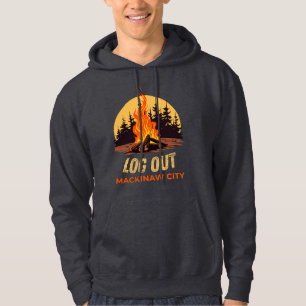 Sudadera Fogata en Mackinaw City Michigan