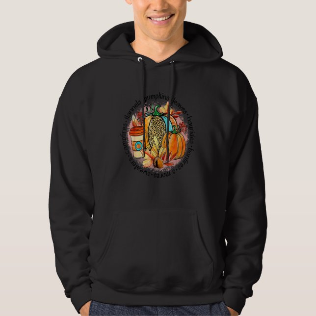 Sudadera Fogatas Flanels Pumpkins deja Hayrides Bonfir (Anverso)