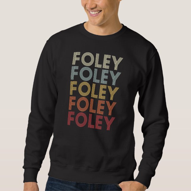 Sudadera Foley Minnesota Foley MN Retro Vintage Textos (Anverso)