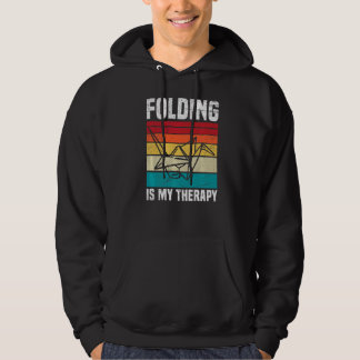 Sudadera Follar es mi terapia Cita para una grúa de papel