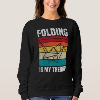 Sudadera Follar es mi terapia Cita para una grúa de papel