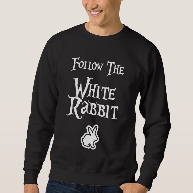 Sudadera Follow the White Rabbit (Anverso)