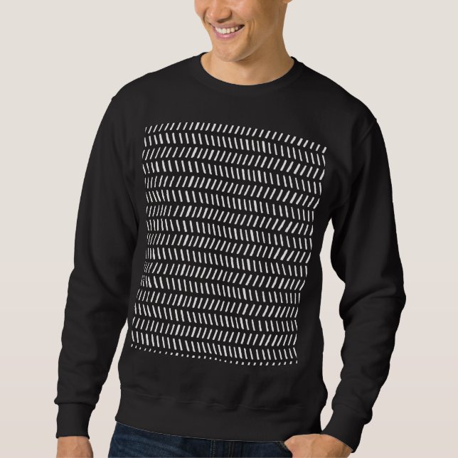 Sudadera Fondo de cosecha horizontal de bandas abstractas (Anverso)