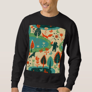 Sudadera Fondo de las bestias: Concepto abstracto de la ven