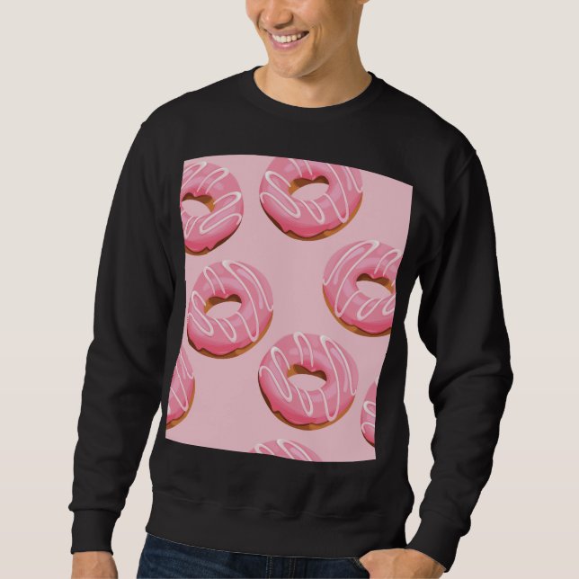 Sudadera Fondo transparente de donuts acristalados (Anverso)