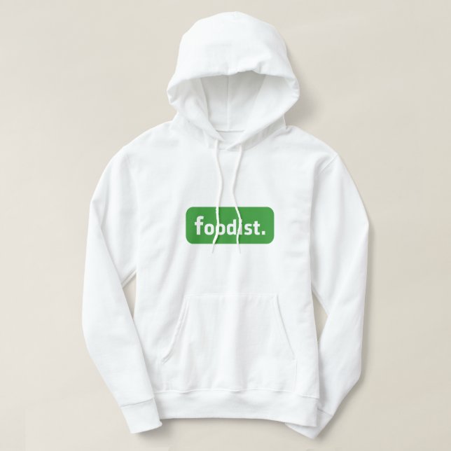 Sudadera Foodist. (Diseño del anverso)