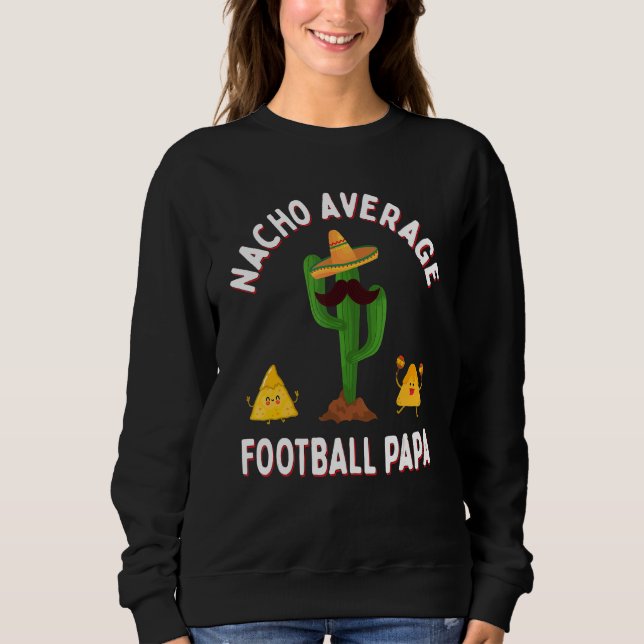 Sudadera Football Game Day Grandpa  Nacho Average Football  (Anverso)