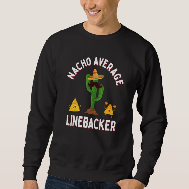 Sudadera Football Game Day Linebackers Nacho Average Lineba (Anverso)