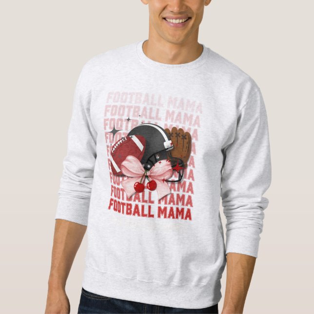 Sudadera FOOTBALL MAMA Coquette Bow (Anverso)