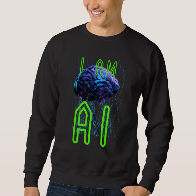 Sudadera For all artificial intelligence advocates AI (Anverso)