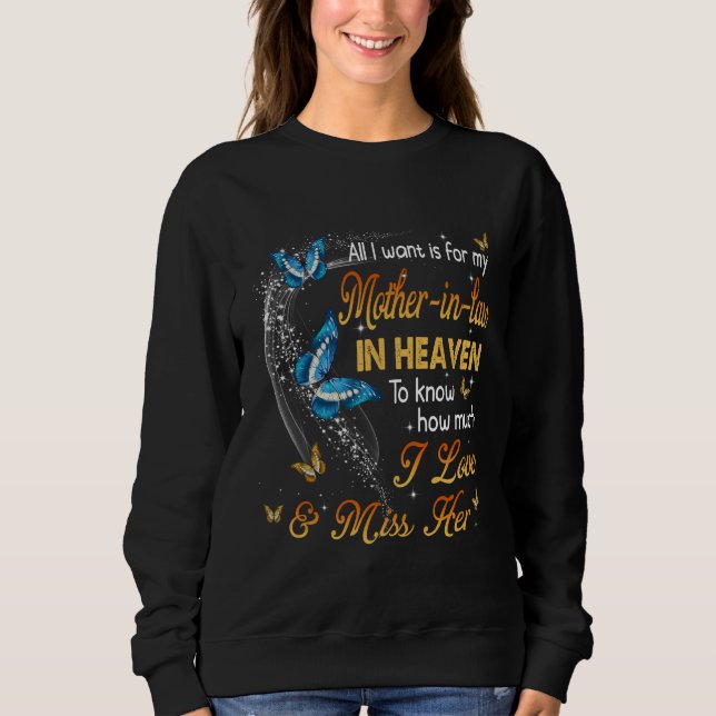 Sudadera For Daughter Son Missing Mother In Law In Memories (Anverso)