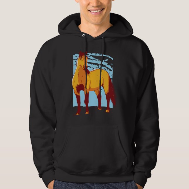 Sudadera for Girls with Horses  Cute Beautiful Horse (Anverso)
