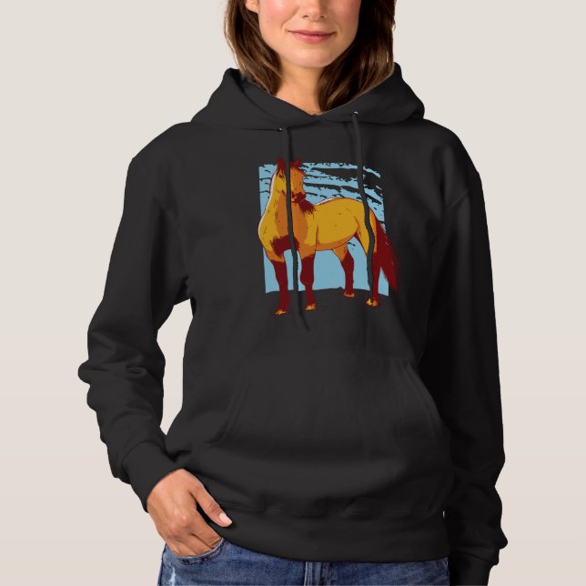 Sudadera for Girls with Horses  Cute Beautiful Horse (Anverso)