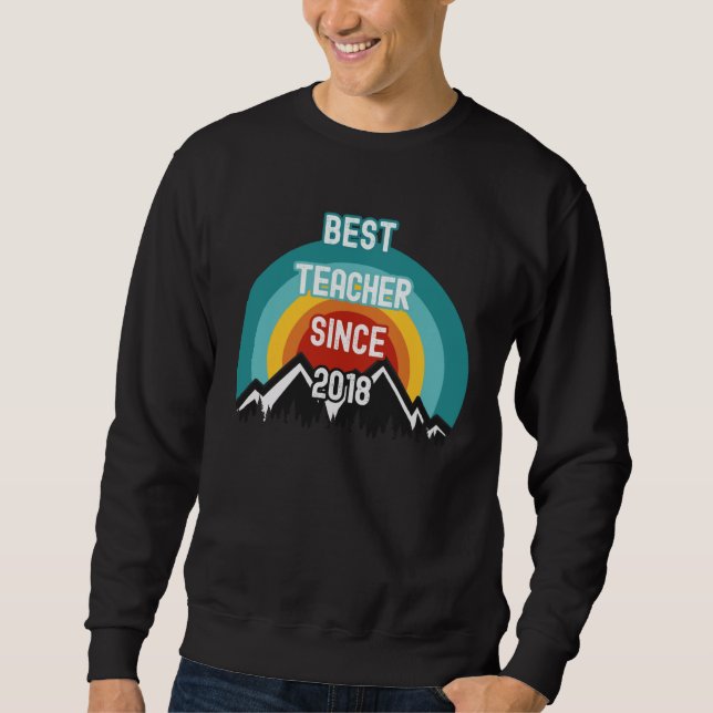 Sudadera For Teacher Best Teacher Since 2018 (Anverso)