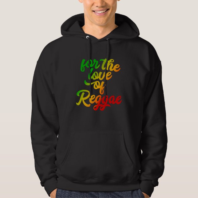 Sudadera For the Love of Reggae Rasta Colors (Anverso)