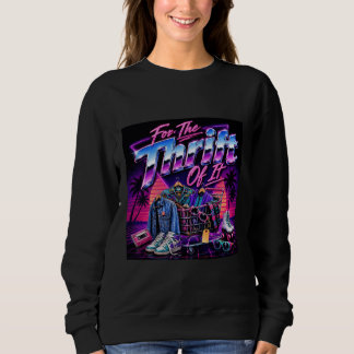 Sudadera For the Thrift of It Retro Thrift Shopping Graphic