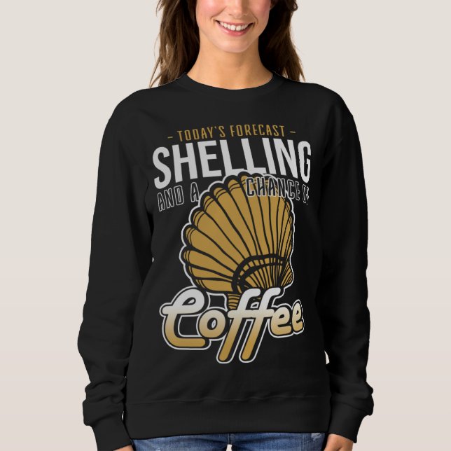 Sudadera Forecast Shelling And Coffee Beach Shelling (Anverso)