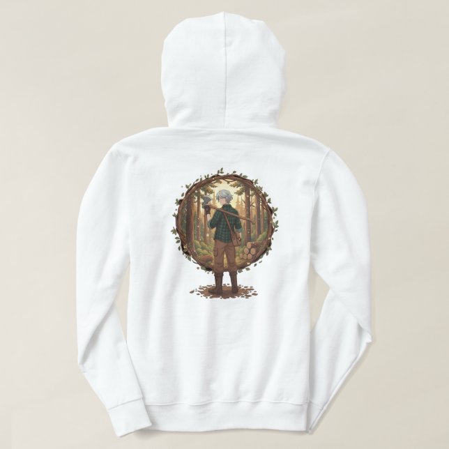 Sudadera Forest Guardian Anime (Reverso del diseño)