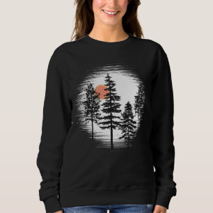 Sudadera Forest Sunset Black and White