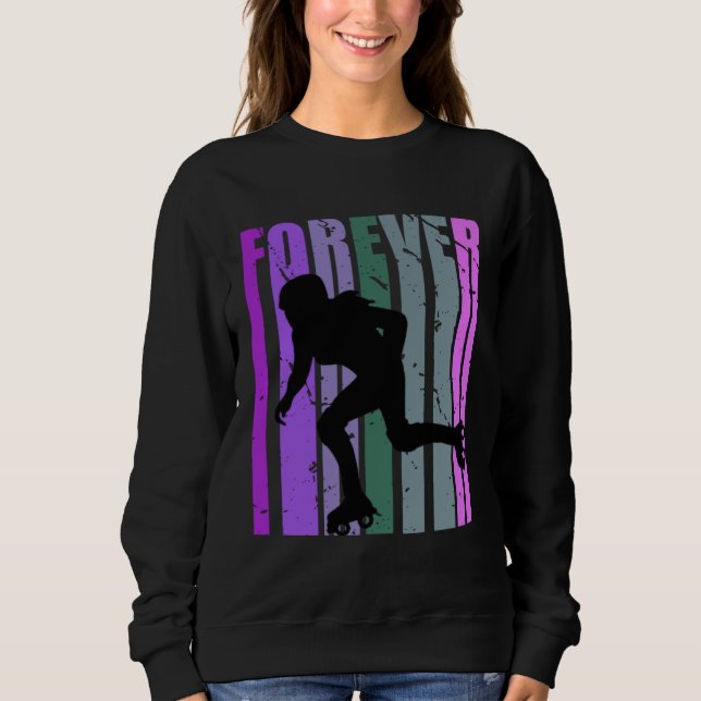 Sudadera Forever Retro Roller Skating Pretty Roller Girls C (Anverso)