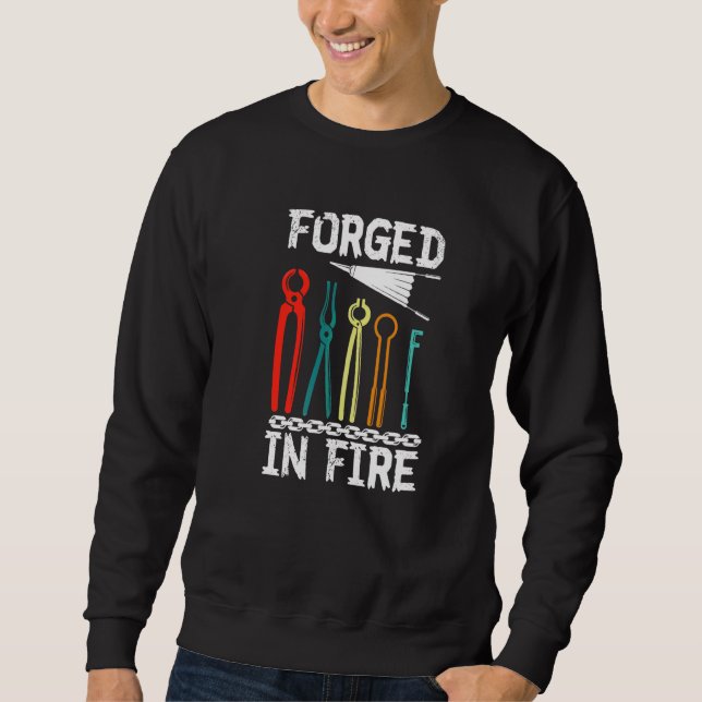 Sudadera Forge In Fire Farrier Blacksmith Horseshoe Iron Fo (Anverso)