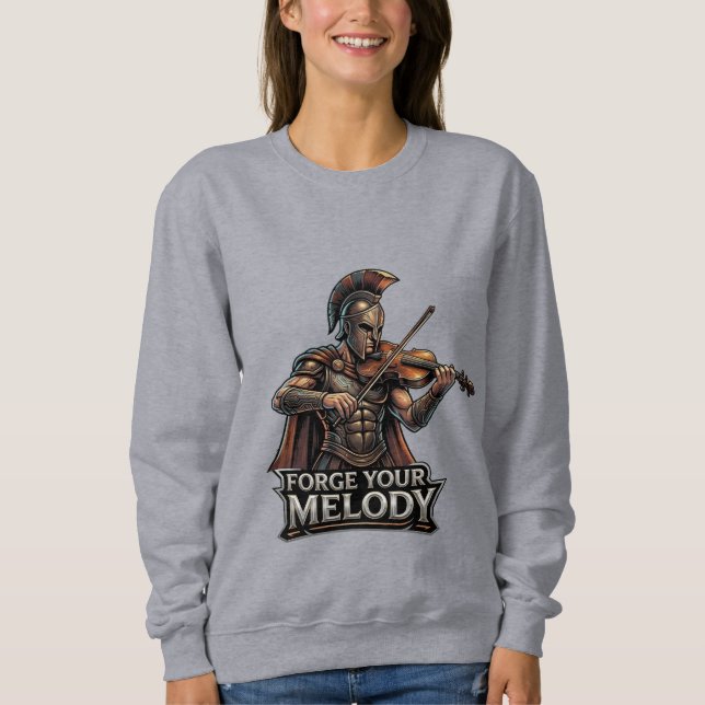 Sudadera Forge Your Melody –  Spartan Violinist (Anverso)