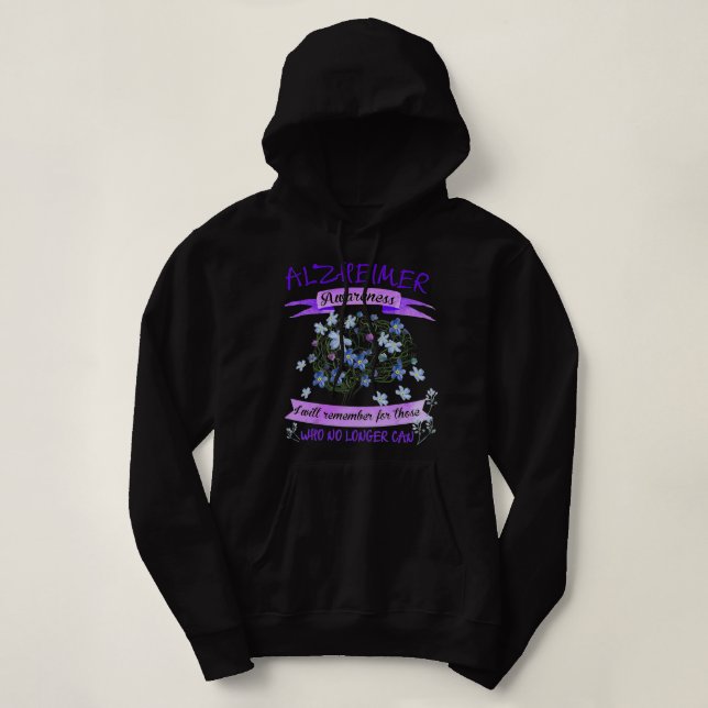 Sudadera Forget Me Not Who No Longer Can Mom Dad Alzheimer  (Diseño del anverso)